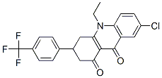 Structure of 7-Chloro-10-ethyl-3-[4-(trifluoromethyl)phenyl]-3,4-dihydro-1,9(2H,10H )-acridinedione