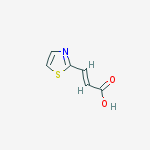 Structure of 2-Propenoic acid, 3-(2-thiazolyl)-, (E)-