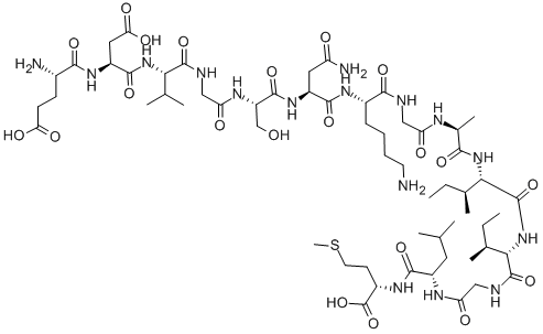Structure of H-GLU-ASP-VAL-GLY-SER-ASN-LYS-GLY-ALA-ILE-ILE-GLY-LEU-MET-OH