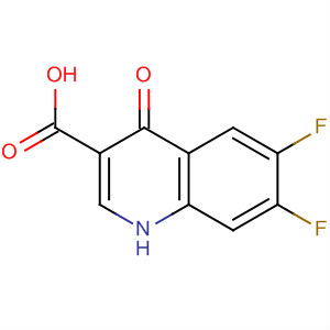 Structure of 3-Quinolinecarboxylic acid, 6,7-difluoro-1,4-dihydro-4-oxo-