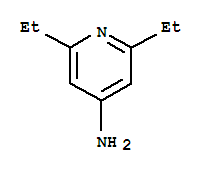 Chemical structure of 4-Pyridinamine,2,6-diethyl-