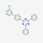 Structure of 2-(3'-CHLOROBIPHENYL-4-YL)-4,6-DIPHENYL-1,3,5-TRIAZINE