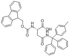 FMOC-ASN(MTT)-OH结构式