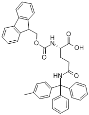 Structure of FMOC-GLN(MTT)-OH