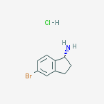 Structure of (R)-5-Bromo-2,3-dihydro-1H-inden-1-amine hydrochloride