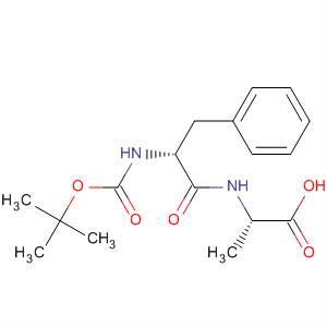 Structure of L-Alanine, N-[N-[(1,1-dimethylethoxy)carbonyl]-D-phenylalanyl]-