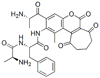 glutaryl-alanyl-alanyl-phenylalanyl-amidomethylcoumarin结构式