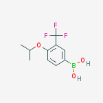 [4-isopropoxy-3-(trifluoromethyl)phenyl]boronic Acid结构式