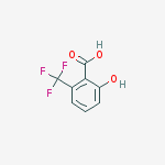Structure of 2-(trifluoromethyl)-6-hydroxybenzoic acid
