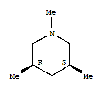Structure of Piperidine,1,3,5-trimethyl-, (3R,5S)-rel-