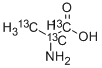 DL-丙氨酸-13C3结构式