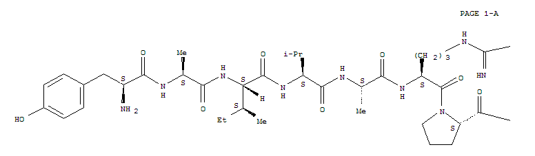Structure of peptide tyrosine phenylalanine