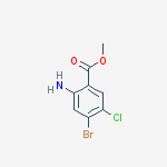 Structure of Methyl 2-amino-4-bromo-5-chlorobenzoate