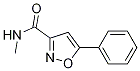 Structure of 3-Isoxazolecarboxamide, N-methyl-5-phenyl-