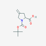 Structure of 4-Methylene-1-{[(2-methyl-2-propanyl)oxy]carbonyl}proline