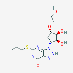 Structure of (1S,2S,3R,5S)-3-(7-hydroxy-5-(propylthio)-3H-[1,2,3]triazolo[4,5-d]pyriMidin-3-yl)-5-(2-hydroxyethoxy)cyclopentane-1,2-diol
