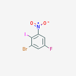 Structure of 1-bromo-5-fluoro-2-iodo-3-nitrobenzene