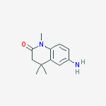 Structure of 6-amino-1,4,4-trimethyl-3H-quinolin-2-one
