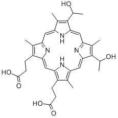 Structure of HEMATOPORPHYRIN