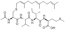 Structure of AC-CYS(FARNESYL)-VAL-ILE-MET-OH