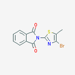 2-(4-bromo-5-methyl-1,3-thiazol-2-yl)isoindole-1,3-dione结构式