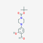 Structure of tert-Butyl 4-(4-formyl-3-hydroxyphenyl)piperazine-1-carboxylate