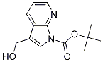 tert-butyl 3-(hydroxymethyl)pyrrolo[2,3-b]pyridine-1-carboxylate结构式