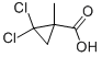 Structure of 2,2-DICHLORO-1-METHYLCYCLOPROPANECARBOXYLIC ACID