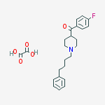 (4-fluorophenyl)[1-(4-phenylbutyl)-4-piperidinyl]methanone Ethane Dioate (1:1)结构式