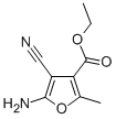 5-AMINO-4-CYANO-2-METHYL-FURAN-3-CARBOXYLIC ACID ETHYL ESTER结构式