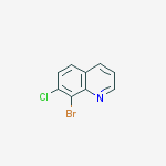 Structure of 8-Bromo-7-chloroquinoline
