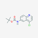 Structure of TERT-BUTYL 4-CHLOROQUINOLIN-6-YLCARBAMATE