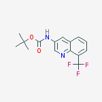 Structure of TERT-BUTYL 8-(TRIFLUOROMETHYL)QUINOLIN-3-YLCARBAMATE