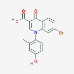 Structure of 7-bromo-1-(4-hydroxy-2-methylphenyl)-4-oxoquinoline-3-carboxylic Acid