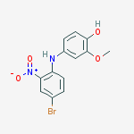 Structure of 4-(4-bromo-2-nitroanilino)-2-methoxyphenol