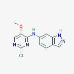 Structure of N-(2-chloro-5-methoxypyrimidin-4-yl)-1h-indazol-6-amine