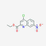 Structure of ETHYL 4-CHLORO-7-NITROQUINOLINE-2-CARBOXYLATE