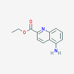 Structure of ETHYL 5-AMINOQUINOLINE-2-CARBOXYLATE