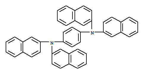 Structure of N1,N1,N4,N4-2-Naphthalenyl-1,4-benzenediamine