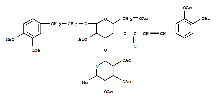 Structure of Brachyside heptaacetate