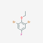 2,6-DIBROMO-1-ETHOXY-4-FLUOROBENZENE, 98%结构式