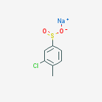 3-CHLORO-4-METHYLBENZENESULFINIC ACID SODIUM SALT结构式