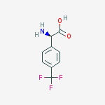 Structure of (2r)-2-amino-2-[4-(trifluoromethyl)phenyl]acetic Acid