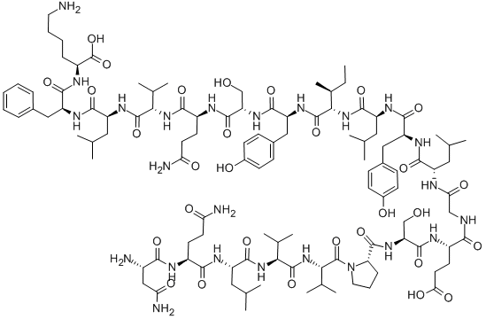 Structure of TUMOR NECROSIS FACTOR-ALPHA (46-65) (HUMAN)
