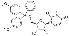 Structure of 1-[5-O-[Bis(4-methoxyphenyl)phenylmethyl]-2-deoxy-2-fluoro-beta-D-arabinofuranosyl]-2,4(1H,3H)-pyrimidinedione