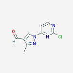 Structure of 1-(2-Chloropyrimidin-4-yl)-3-methyl-1H-pyrazole-4-carbaldehyde