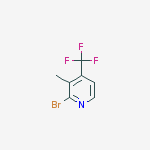 2-Bromo-3-methyl-4-(trifluoromethyl)pyridine结构式