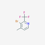 Structure of 3-Bromo-4-methyl-2-(trifluoromethyl)pyridine