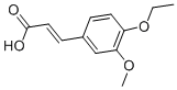 Structure of (2E)-3-(4-ethoxy-3-methoxyphenyl)acrylic acid