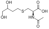 Structure of (2R)-2-acetamido-3-(3,4-dihydroxybutylsulfanyl)propanoic acid